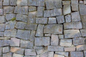 Large grey outdoor building gravel material wall, Abstract grey  soil surface background, Rock texture, Pebble ground pattern, Can be used as background for display or montage products.