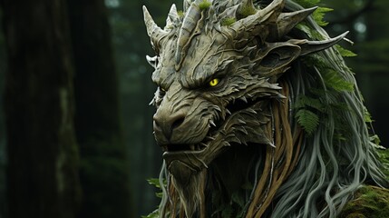Mystical Forest Guardian Creature: Movie Concept Art