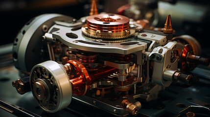 Captivating Close-up: Exploring Vintage Computer Equipment and Retro Music on Disk Drives and Hard Drive Storage, generative AI