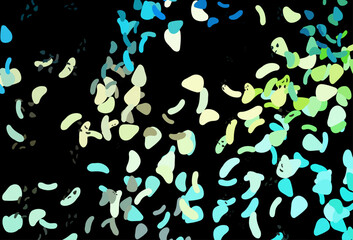 Dark Blue, Yellow vector texture with random forms.