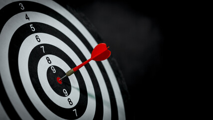 Bullseye is a target of business. Dart is an opportunity and Dartboard is the target and goal....