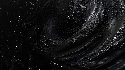 black metallic swirl particle macro background optical
