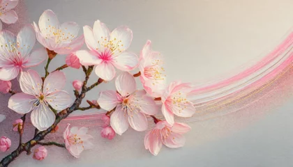 Foto op Canvas Ethereal Cherry Blossom Illustration © Zajac Software Ltd.