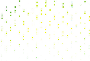 Light Green, Yellow vector pattern with crystals, rectangles.