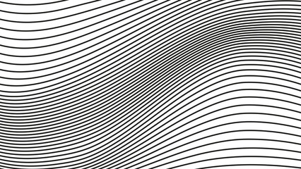 Abstract wave element for design. digital frequency track equalizer. stylish line art background. Vector illustration Waves with lines are created using the blend tool. Curved wavy lines and smoothly