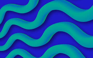 abstract blue wavy lines shape background