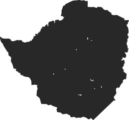 country map zimbabwe - obrazy, fototapety, plakaty