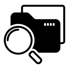 Search icon, glyph icon style