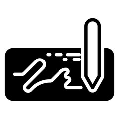 agreement icon, glyph icon style