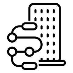 strategy icon, line icon style