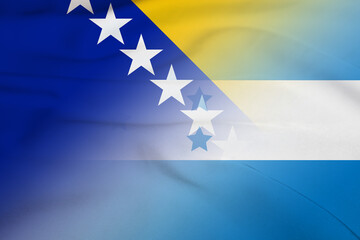 Bosnia and Herzegovina and Honduras state flag international contract HND BIH