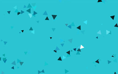 Light BLUE vector pattern in polygonal style. Decorative design in abstract style with triangles. Template for wallpapers.