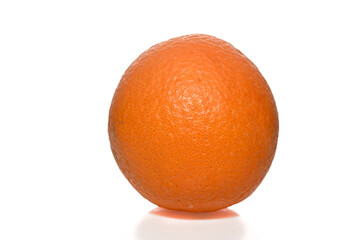 juicy orange on a white background studio shooting 4
