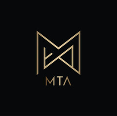 Monogram MTA Design logo for luxury goods store