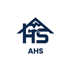 ASH letter, real estate monogram logo