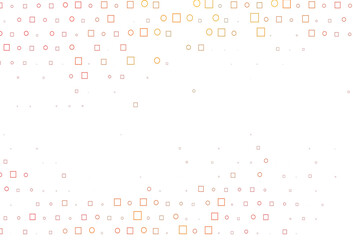 Light Red, Yellow vector layout with circle spots, cubes.