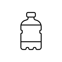 Bottle outline icons, minimalist vector illustration ,simple transparent graphic element .Isolated on white background