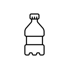 Bottle outline icons, minimalist vector illustration ,simple transparent graphic element .Isolated on white background