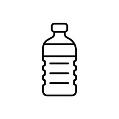 Bottle outline icons, minimalist vector illustration ,simple transparent graphic element .Isolated on white background