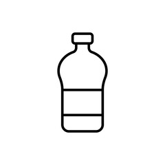 Bottle outline icons, minimalist vector illustration ,simple transparent graphic element .Isolated on white background