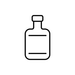 Bottle outline icons, minimalist vector illustration ,simple transparent graphic element .Isolated on white background