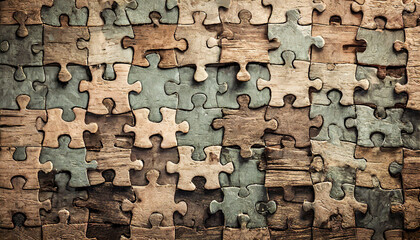 vintage wood (jigsaw puzzle )