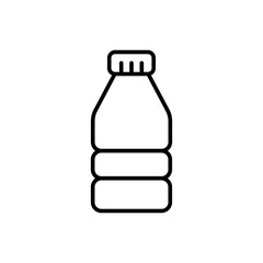 Bottle outline icons, minimalist vector illustration ,simple transparent graphic element .Isolated on white background