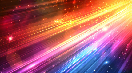 Obraz premium Colorful light, banner, power point presentation, space for text, wallpaper and background.