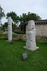 Ancient Korean Memorial Statue and Landmark, Seoul South Korea