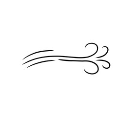 Wind Sign Black Thin Line Icon Include of Storm, Wave, Flowing. Vector illustration of Icons