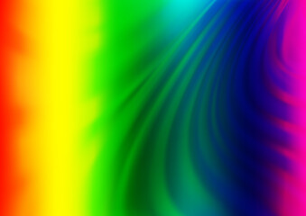 Light Multicolor, Rainbow vector abstract bright template. Glitter abstract illustration with an elegant design. The template can be used for your brand book.