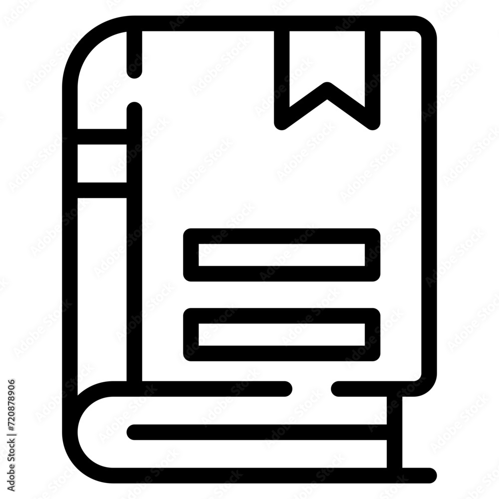 Wall mural Bookmark Icon