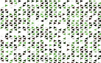 Light Green vector pattern in polygonal style. Decorative design in abstract style with triangles. Pattern for commercials.