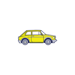 Classic vintage car vector design inspiration. Auto car logo design template.