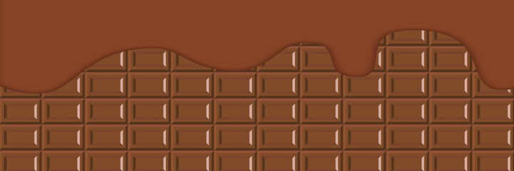 板チョコのバナー背景素材　5