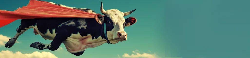 Selbstklebende Fototapeten super cow © maciej