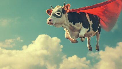 super cow - obrazy, fototapety, plakaty