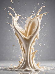 milk splash isolated on white background