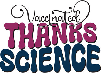 Retro Bold Colorful Wavy Science Sublimation Typography on White Background for Ready Print on T-shirts and More. Vector Square Template for Print on Demand Business and Printing Industry.