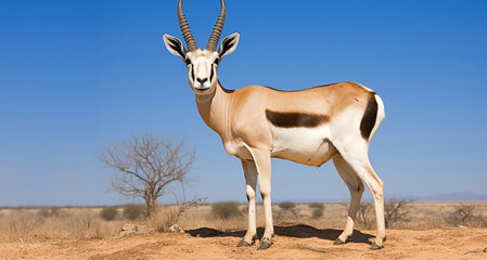 Springbok antelope in Etosha National Park, Namibia