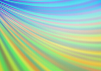 Light Blue, Green vector template with bent ribbons. Geometric illustration in marble style with gradient.  A completely new template for your business design.