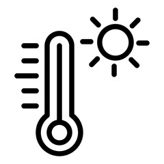 Hot Temperature Icon