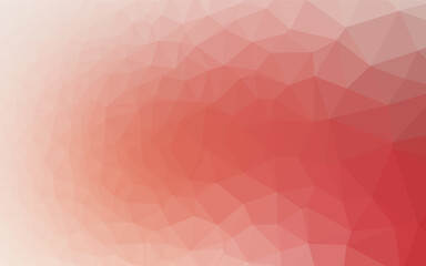 Light Red vector polygon abstract background. Creative illustration in halftone style with gradient. Polygonal design for your web site.