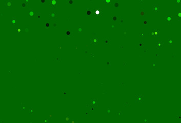 Light Green vector cover with spots.