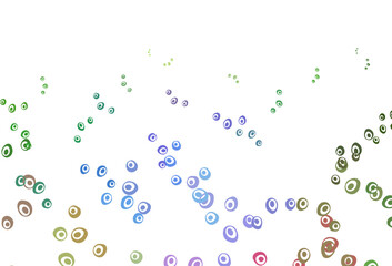 Light Multicolor, Rainbow vector backdrop with dots.