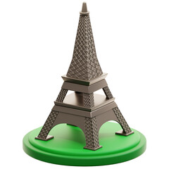 Eiffel Tower 3D Illustration