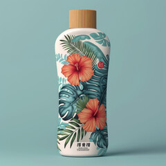 Obraz premium Natural Sunscreen Lotion Packaging: Eco-Protection Design