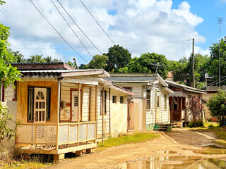 Fototapeta na wymiar Traditional Bajan house in St. James, Barbados