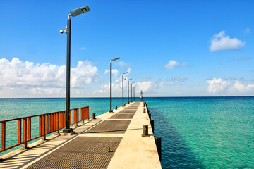 Scenic view of Speightstown Jetty, Barbados