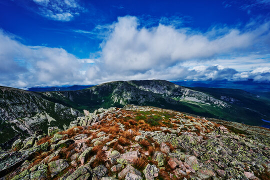 View from Mount Katahdin, appalachian trail, Baxter state park, Maine, United States 